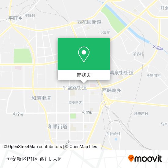 恒安新区P1区-西门地图