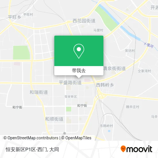 恒安新区P1区-西门地图