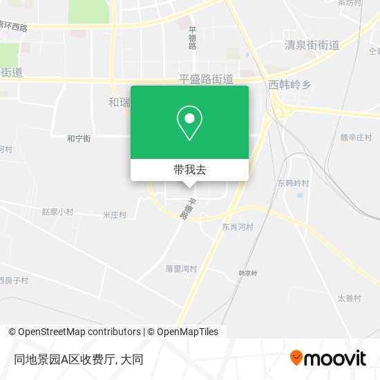 同地景园A区收费厅地图