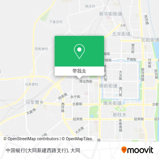 中国银行(大同新建西路支行)地图