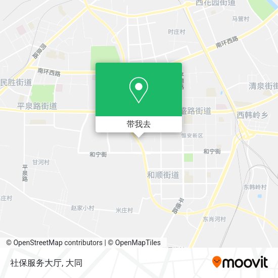 社保服务大厅地图