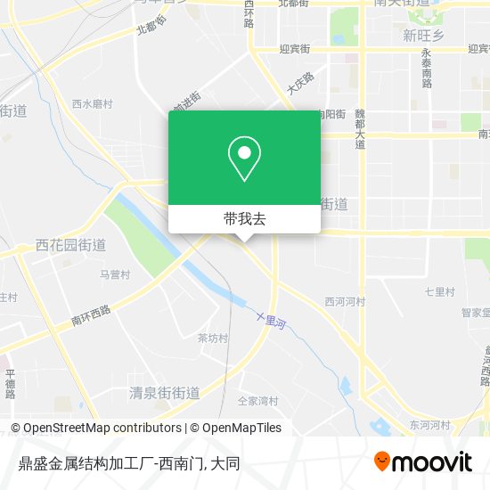 鼎盛金属结构加工厂-西南门地图