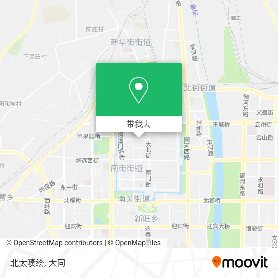 北太喷绘地图