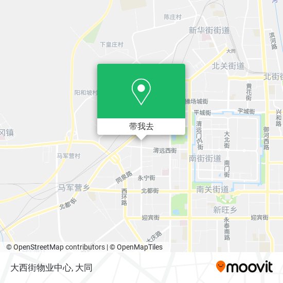 大西街物业中心地图
