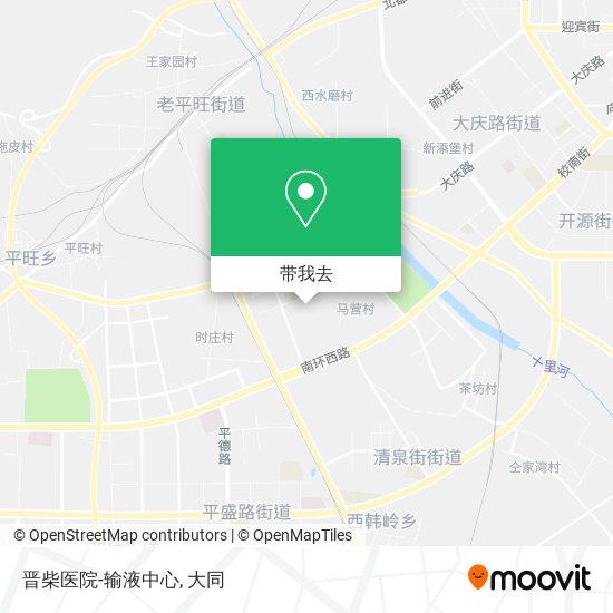 晋柴医院-输液中心地图