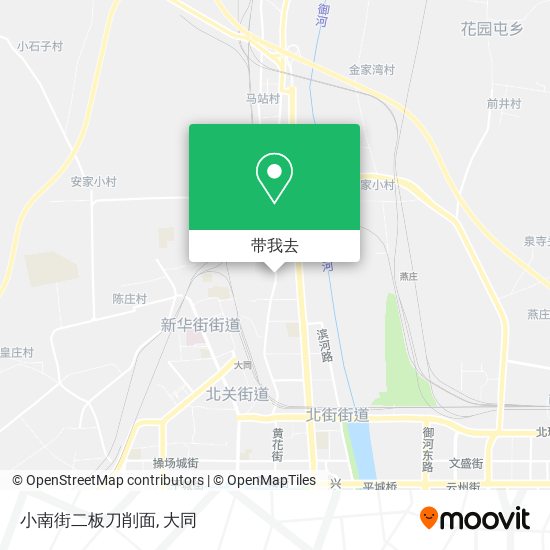 小南街二板刀削面地图