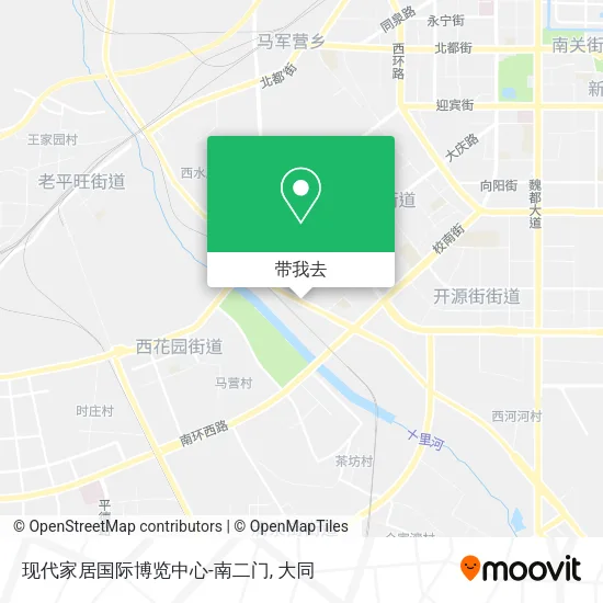 现代家居国际博览中心-南二门地图