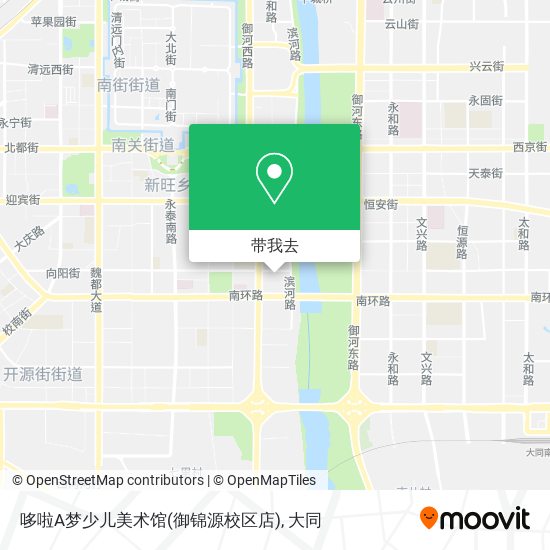 哆啦A梦少儿美术馆(御锦源校区店)地图