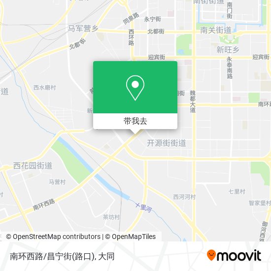 南环西路/昌宁街(路口)地图