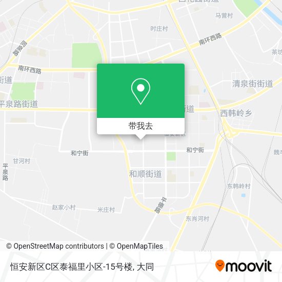 恒安新区C区泰福里小区-15号楼地图