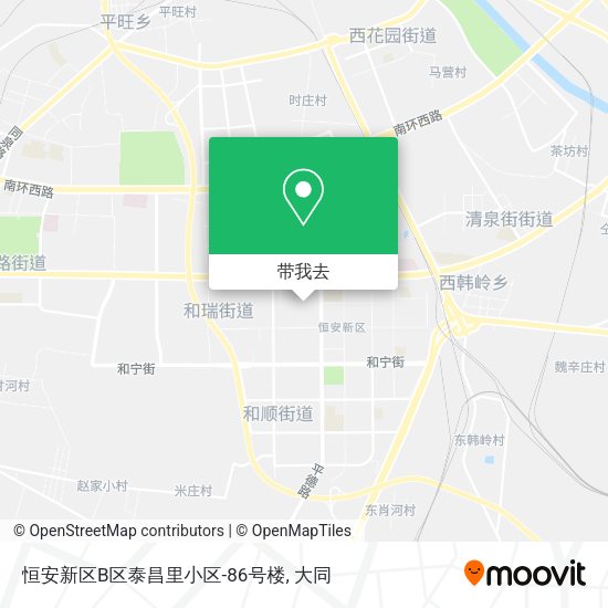 恒安新区B区泰昌里小区-86号楼地图