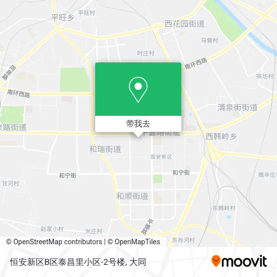 恒安新区B区泰昌里小区-2号楼地图
