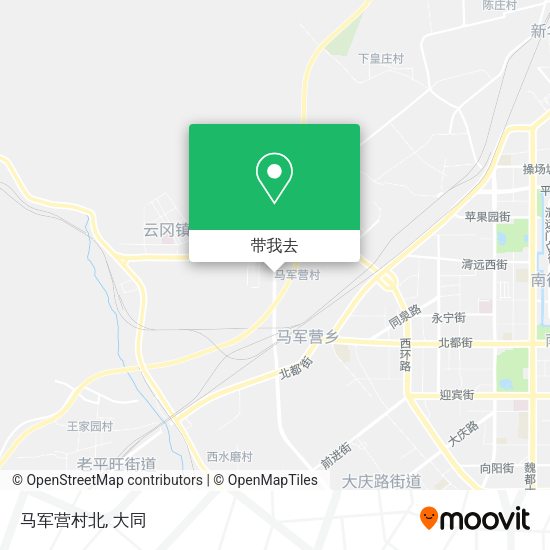 马军营村北地图