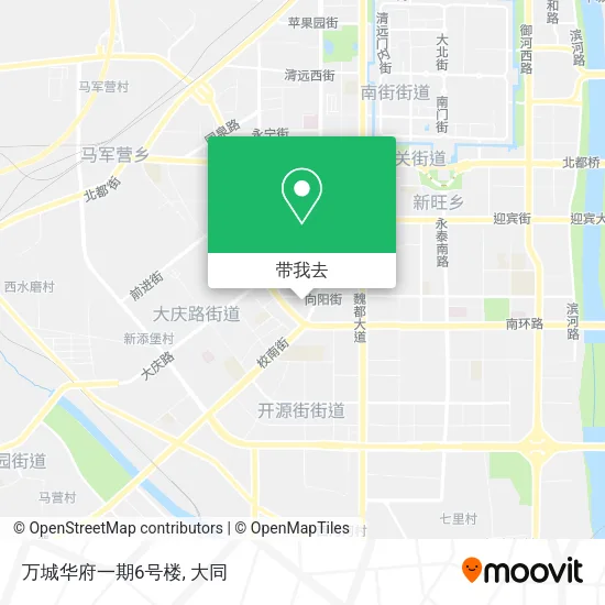 万城华府一期6号楼地图