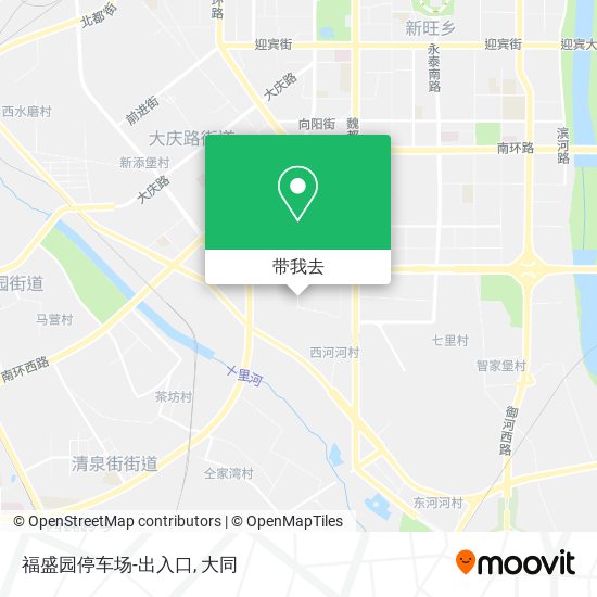 福盛园停车场-出入口地图