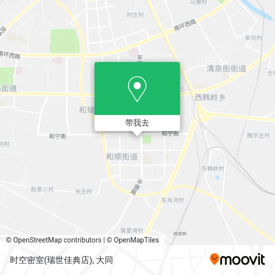 时空密室(瑞世佳典店)地图