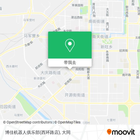 博佳机器人俱乐部(西环路店)地图