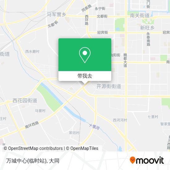 万城中心(临时站)地图