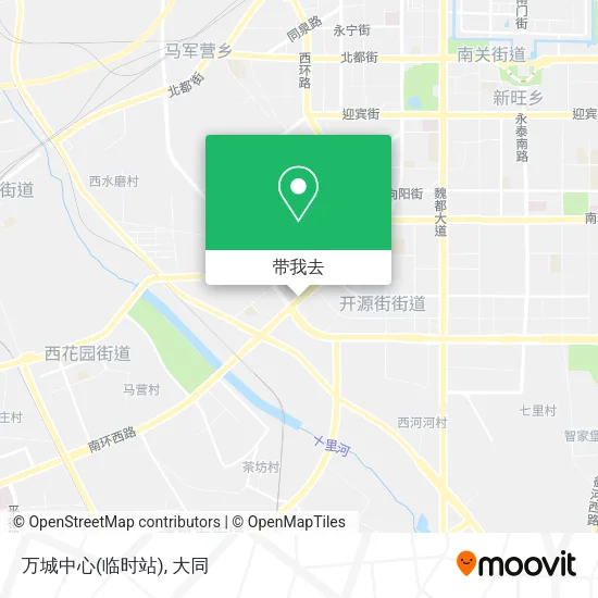 万城中心(临时站)地图