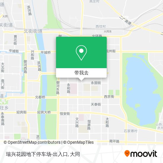 瑞兴花园地下停车场-出入口地图