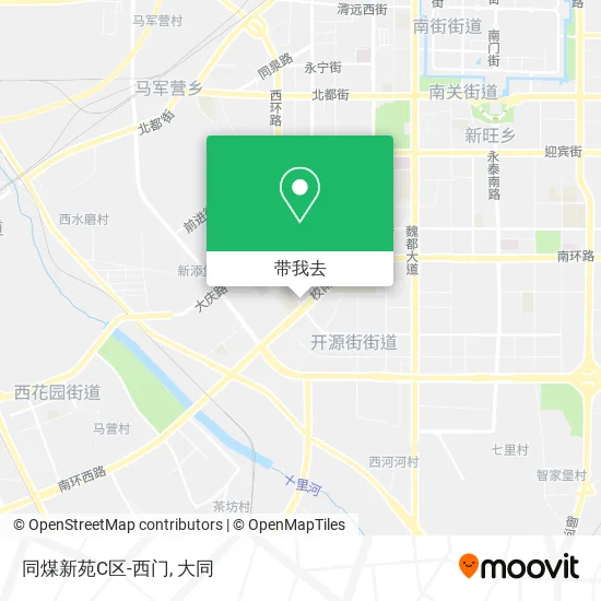 同煤新苑C区-西门地图