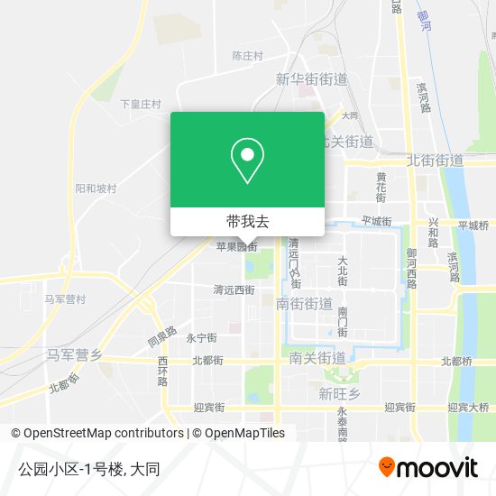 公园小区-1号楼地图