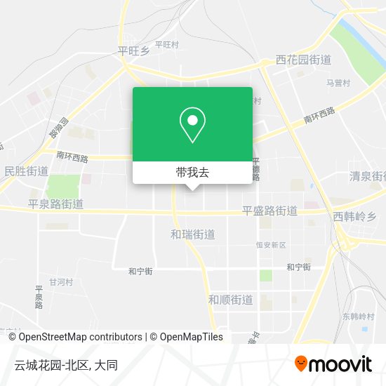 云城花园-北区地图