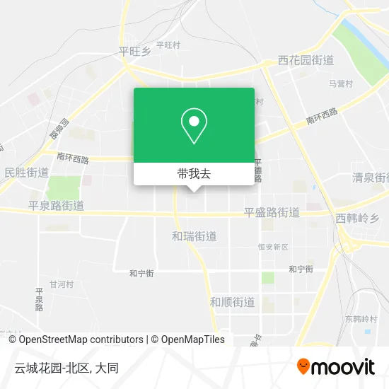 云城花园-北区地图