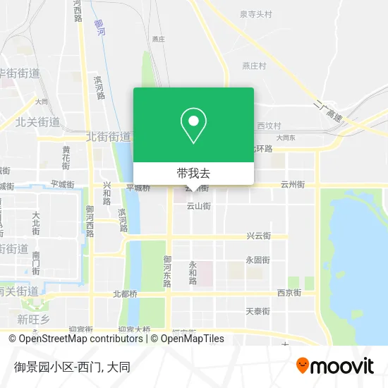 御景园小区-西门地图