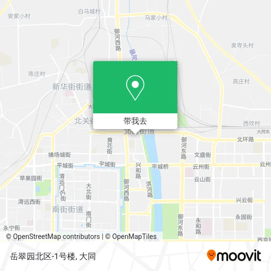岳翠园北区-1号楼地图