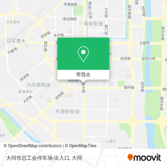 大同市总工会停车场-出入口地图