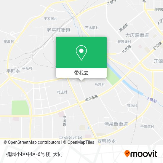 槐园小区中区-6号楼地图