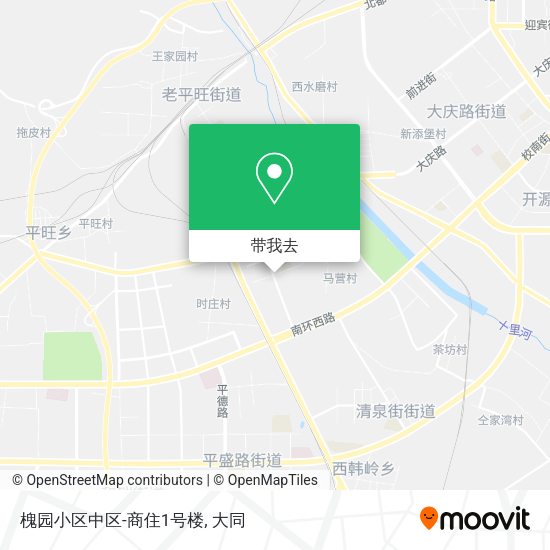 槐园小区中区-商住1号楼地图