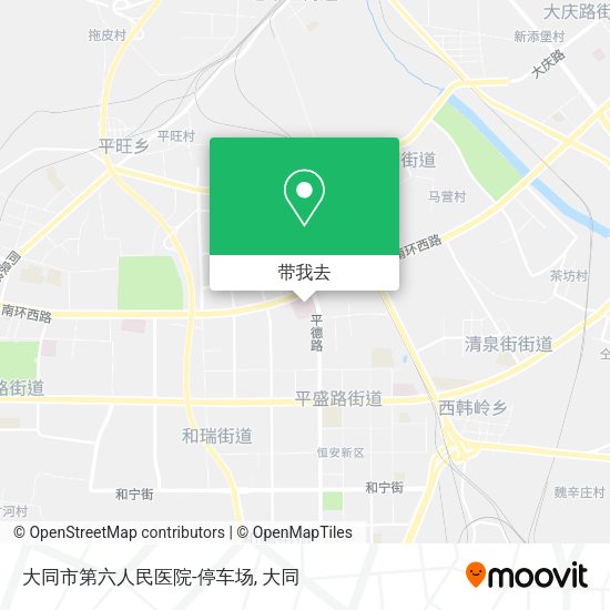 大同市第六人民医院-停车场地图