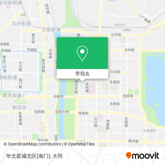 华北星城北区(南门)地图