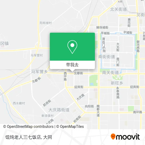 馄饨老人三七饭店地图