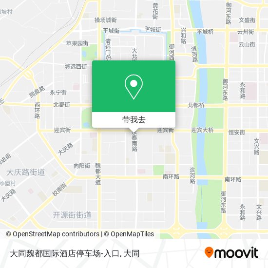 大同魏都国际酒店停车场-入口地图