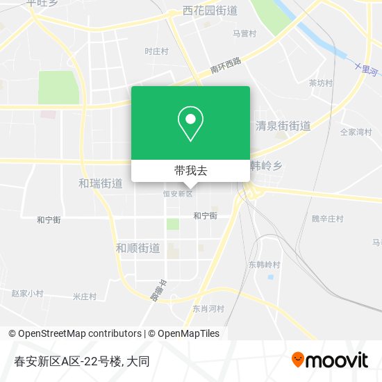 春安新区A区-22号楼地图
