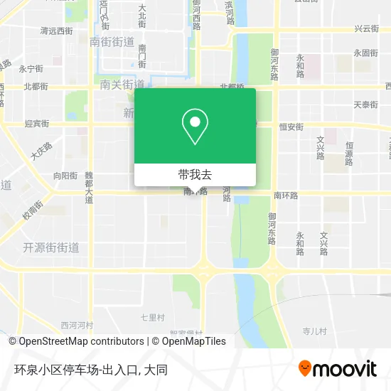 环泉小区停车场-出入口地图
