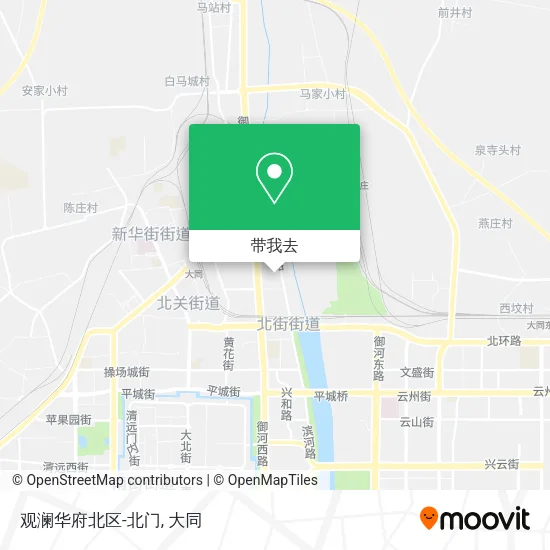 观澜华府北区-北门地图