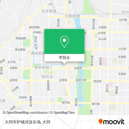 大同市护城河游乐场地图