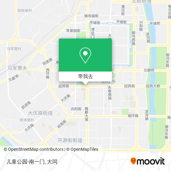 儿童公园-南一门地图