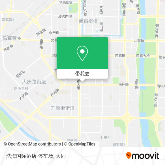 浩海国际酒店-停车场地图