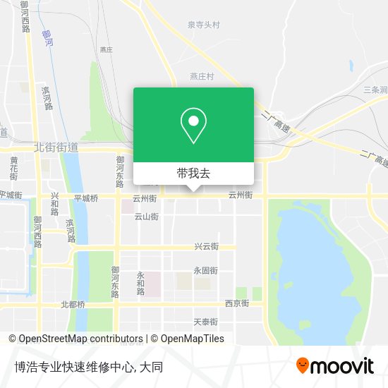 博浩专业快速维修中心地图