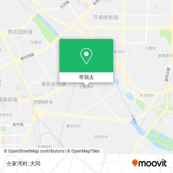 仝家湾村地图