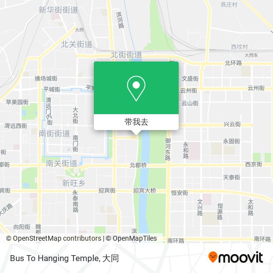 Bus To Hanging Temple地图