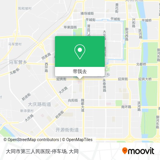 大同市第三人民医院-停车场地图