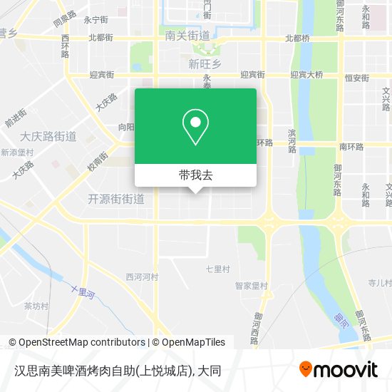 汉思南美啤酒烤肉自助(上悦城店)地图