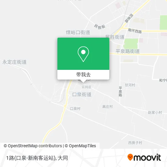 1路(口泉-新南客运站)地图