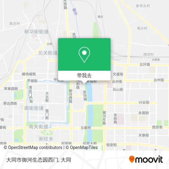 大同市御河生态园西门地图